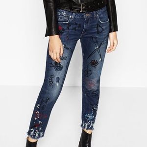 Zara  Cigarette jean